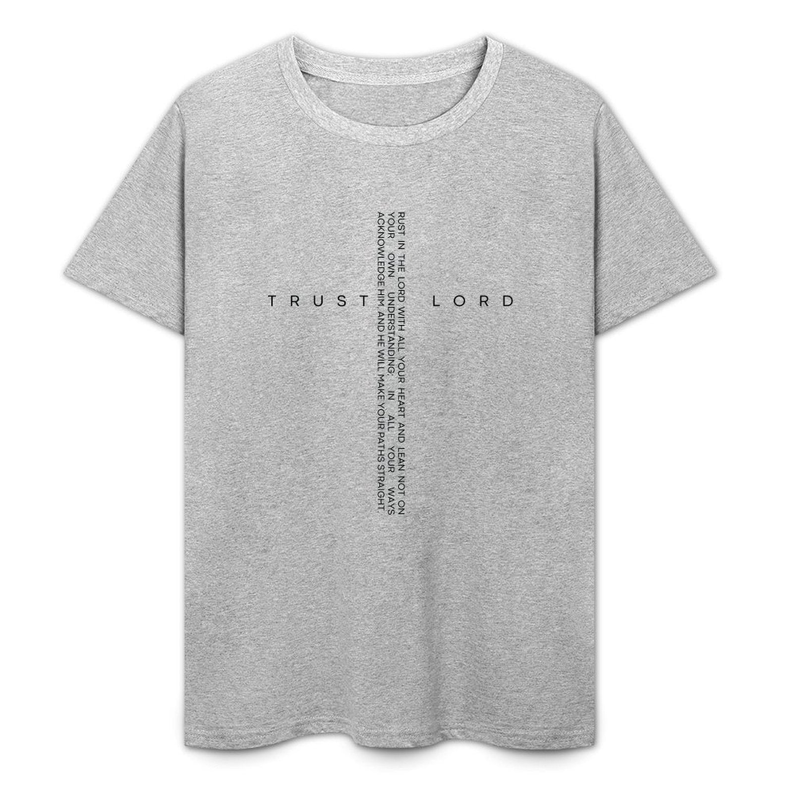 Christian Trust Lord He Will Lead You in The Right Path- White-T-shirt