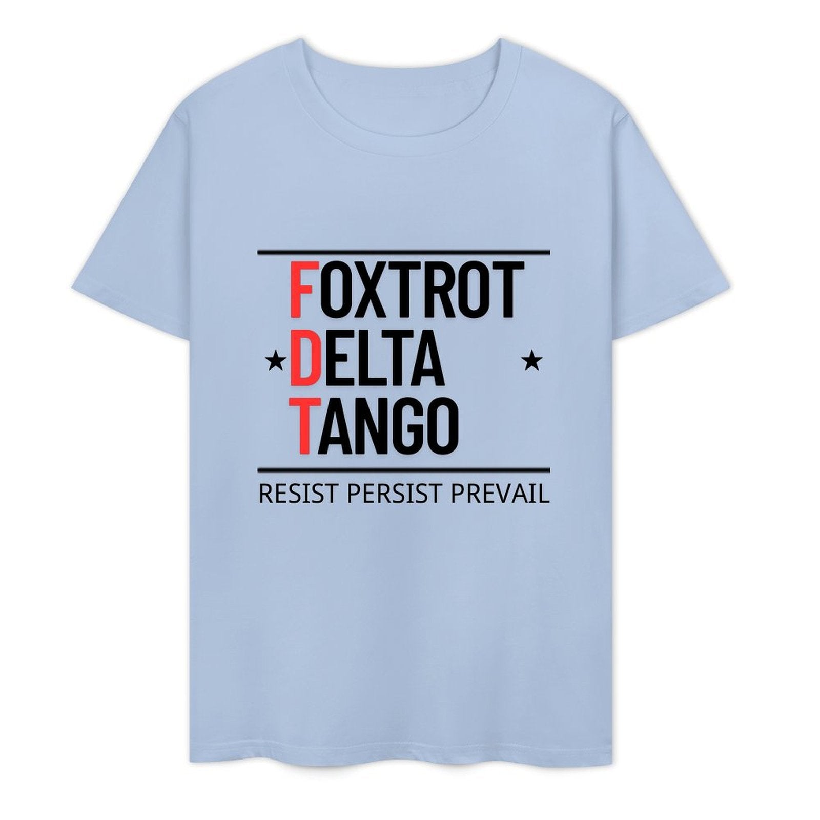 FOXTROT DELTA TANGO Text - White-T-shirt