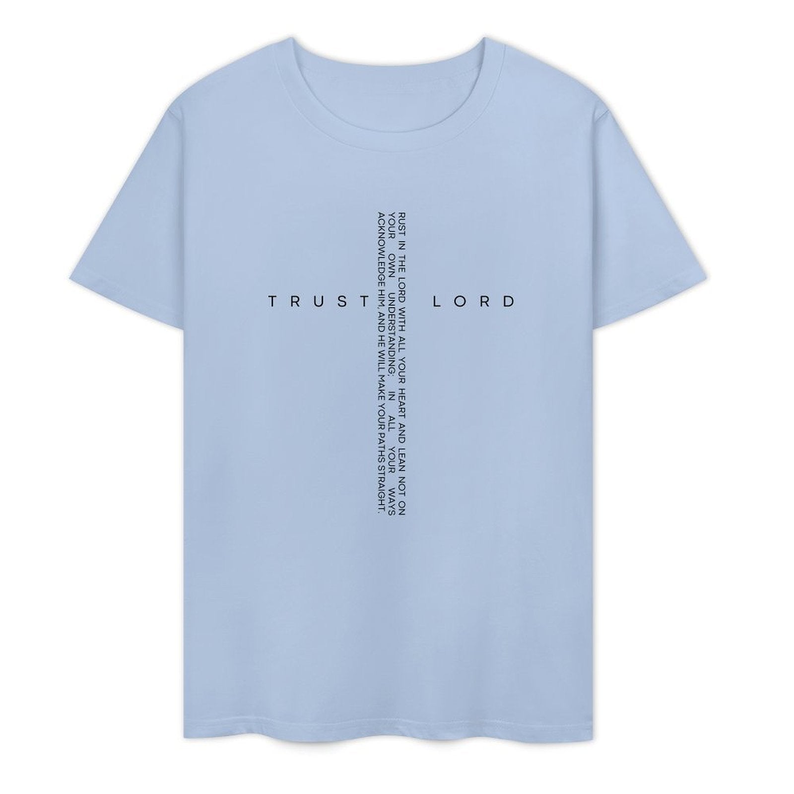 Christian Trust Lord He Will Lead You in The Right Path- White-T-shirt