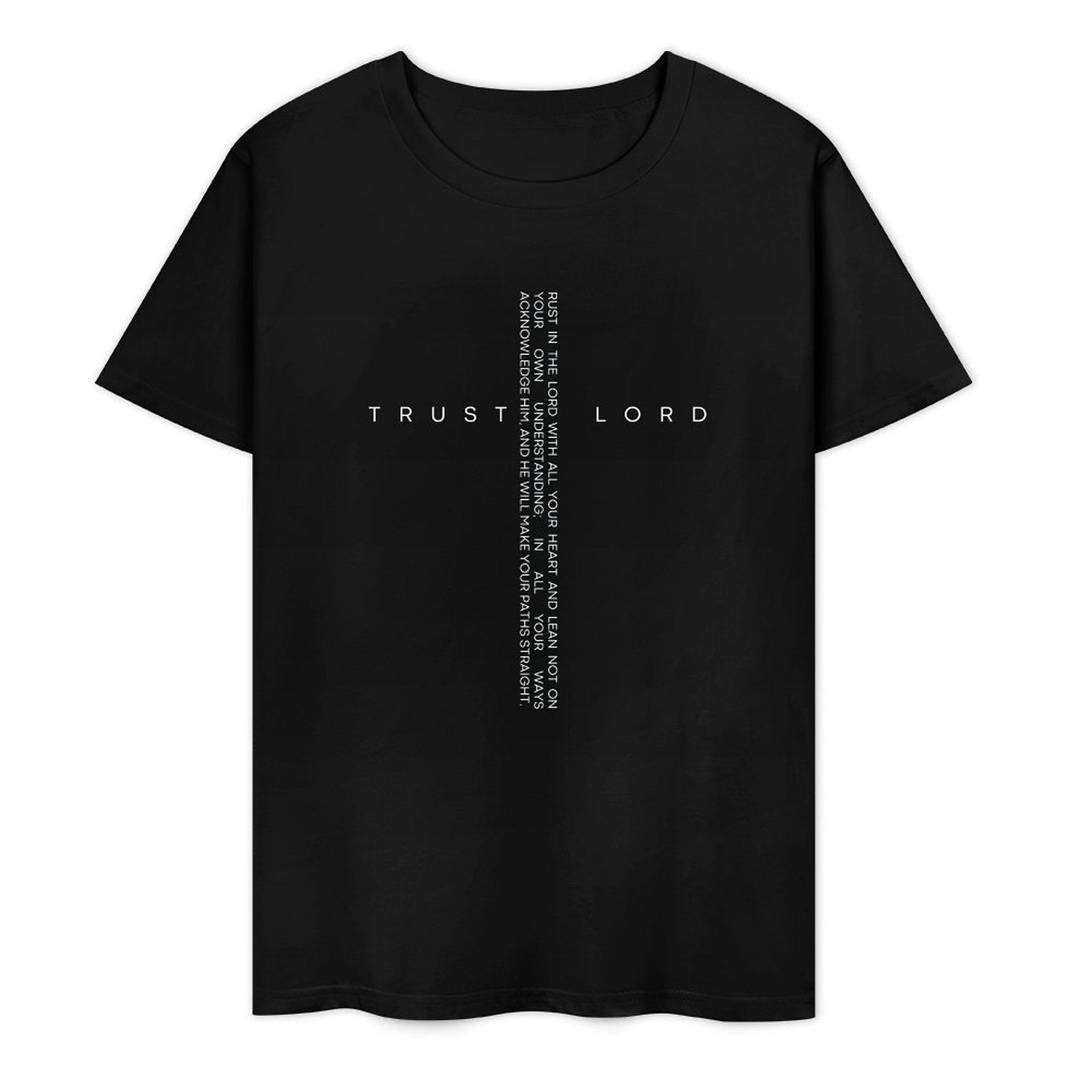 Christian Trust Lord He Will Lead You in The Right Path- White-T-shirt