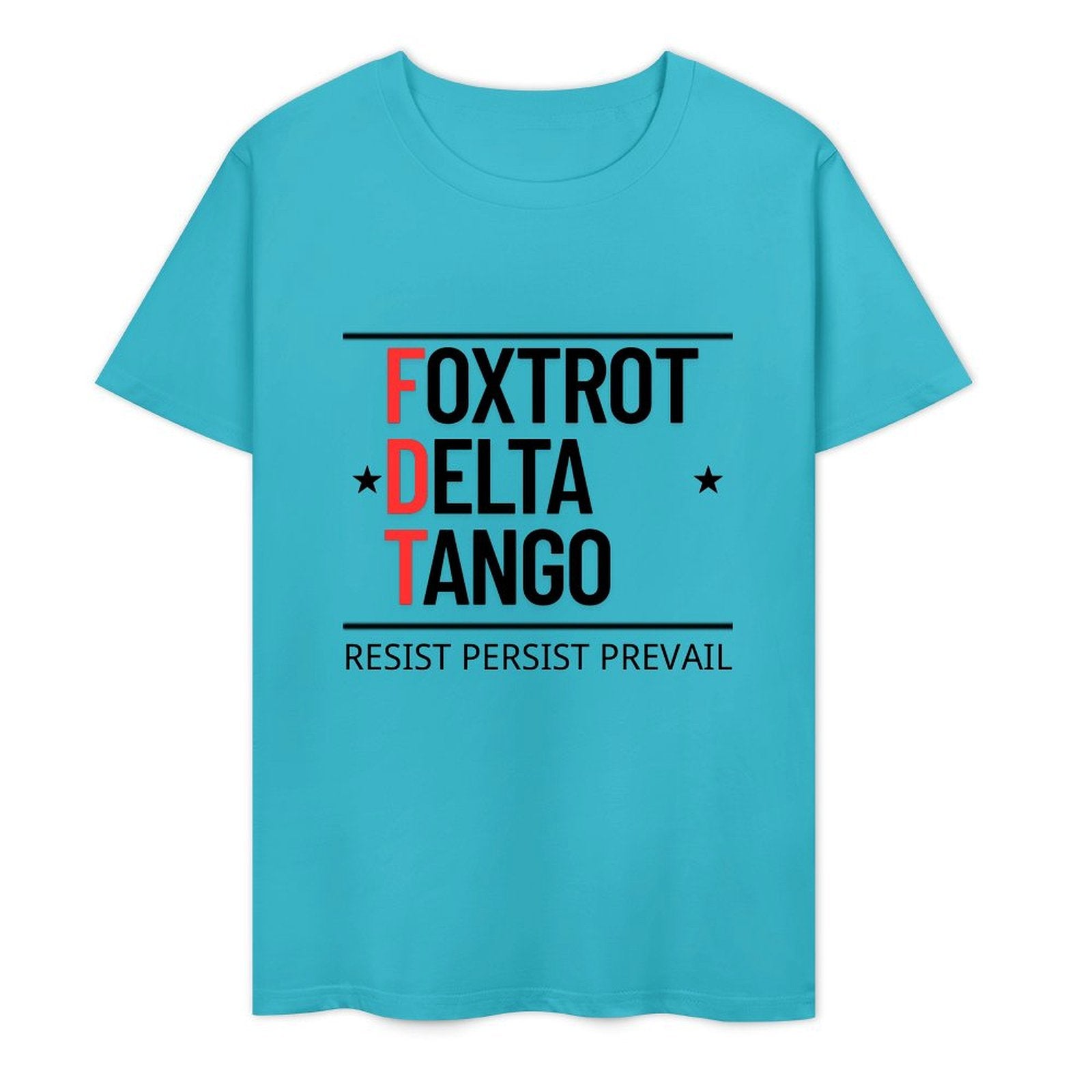 FOXTROT DELTA TANGO Text - White-T-shirt