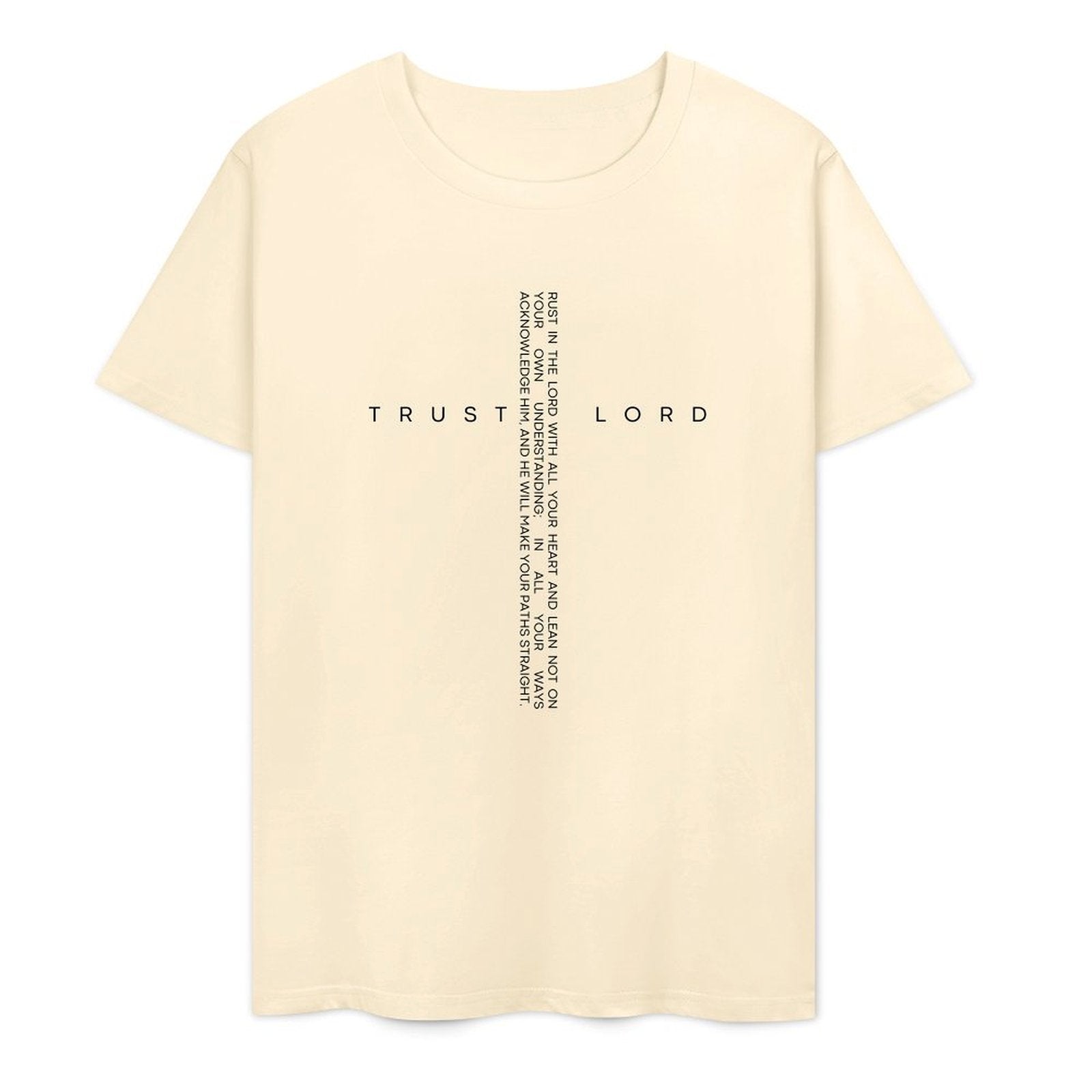 Christian Trust Lord He Will Lead You in The Right Path- White-T-shirt
