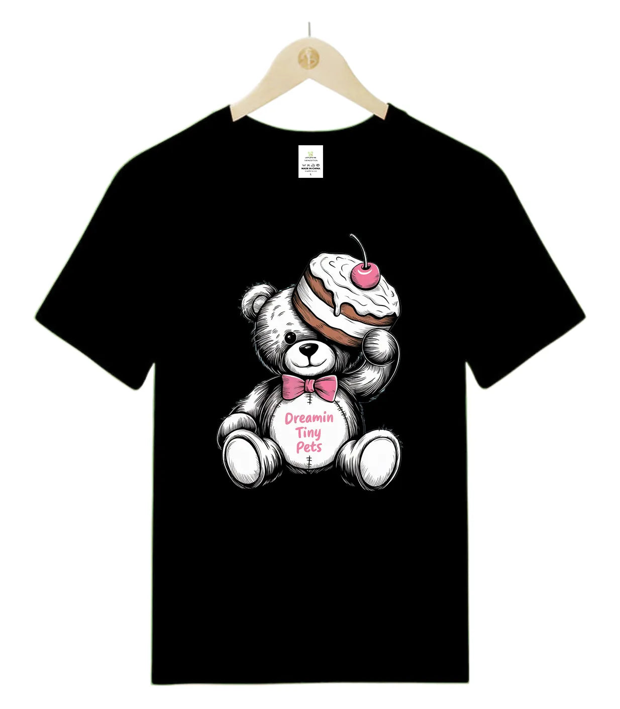 Confident Cherry Teddy Bear-T-Shirt