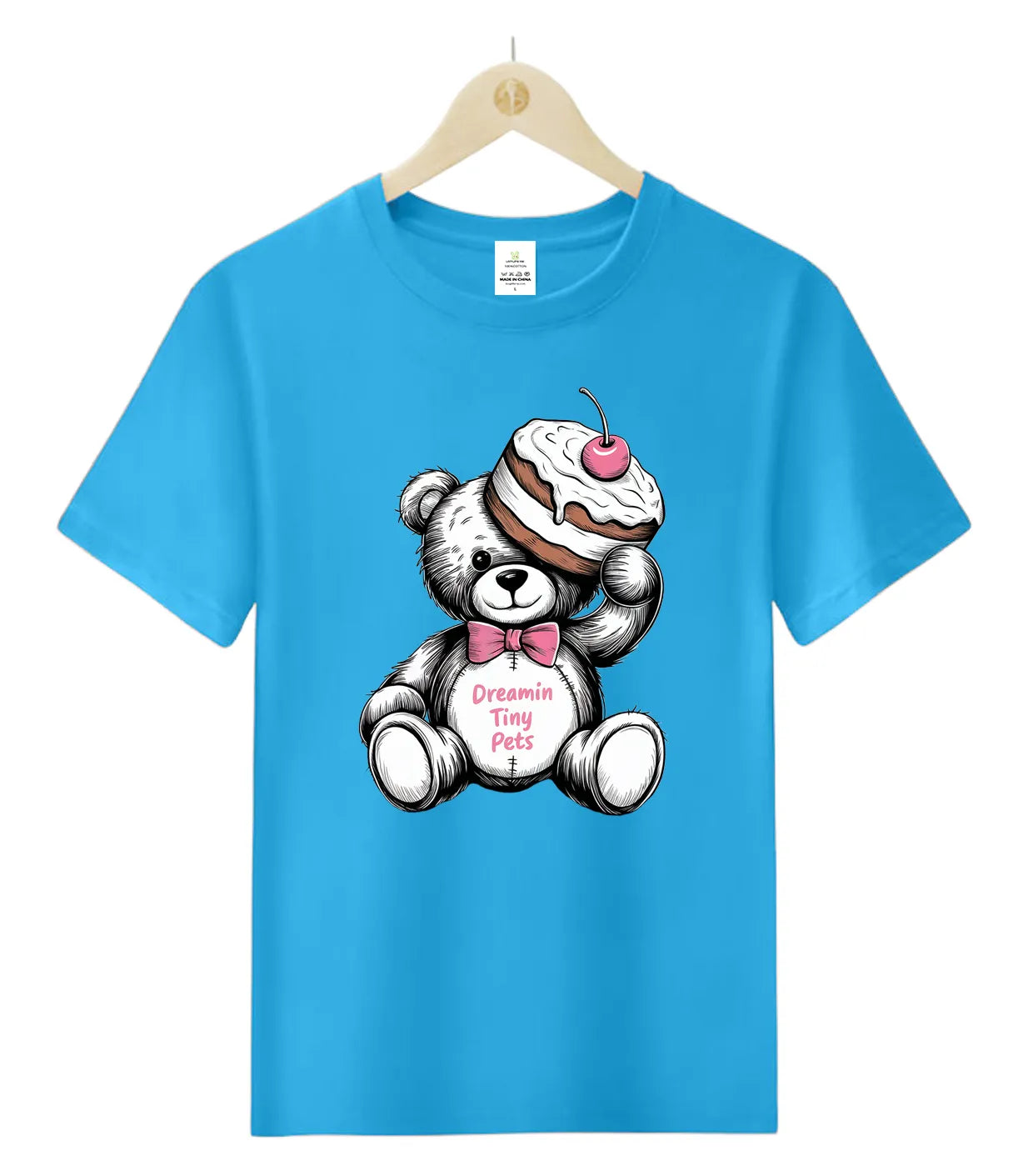 Confident Cherry Teddy Bear-T-Shirt