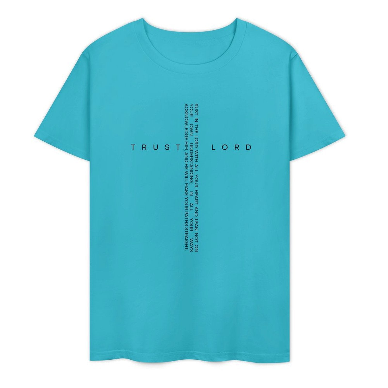 Christian Trust Lord He Will Lead You in The Right Path- White-T-shirt