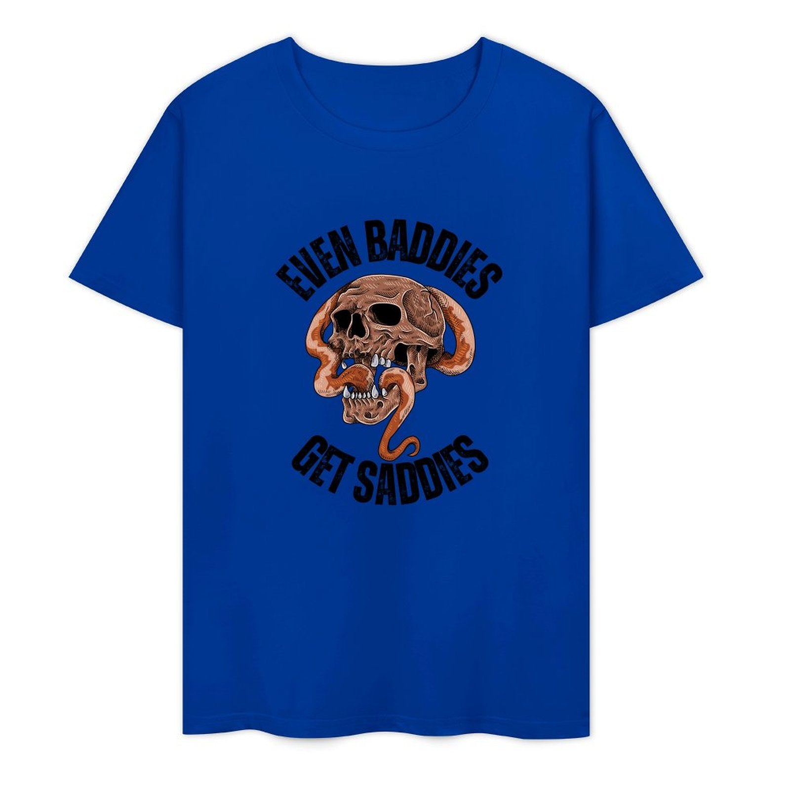 Even Baddies Get Saddies II-skull-T-shirt