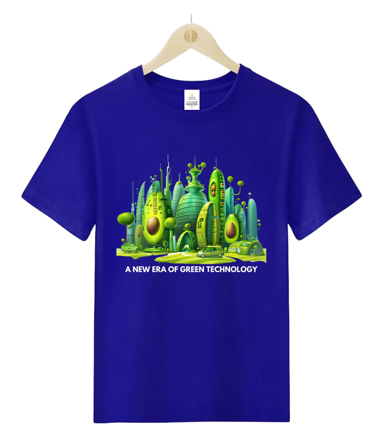 Avocado future city, a new era of green technology-T-Shirt