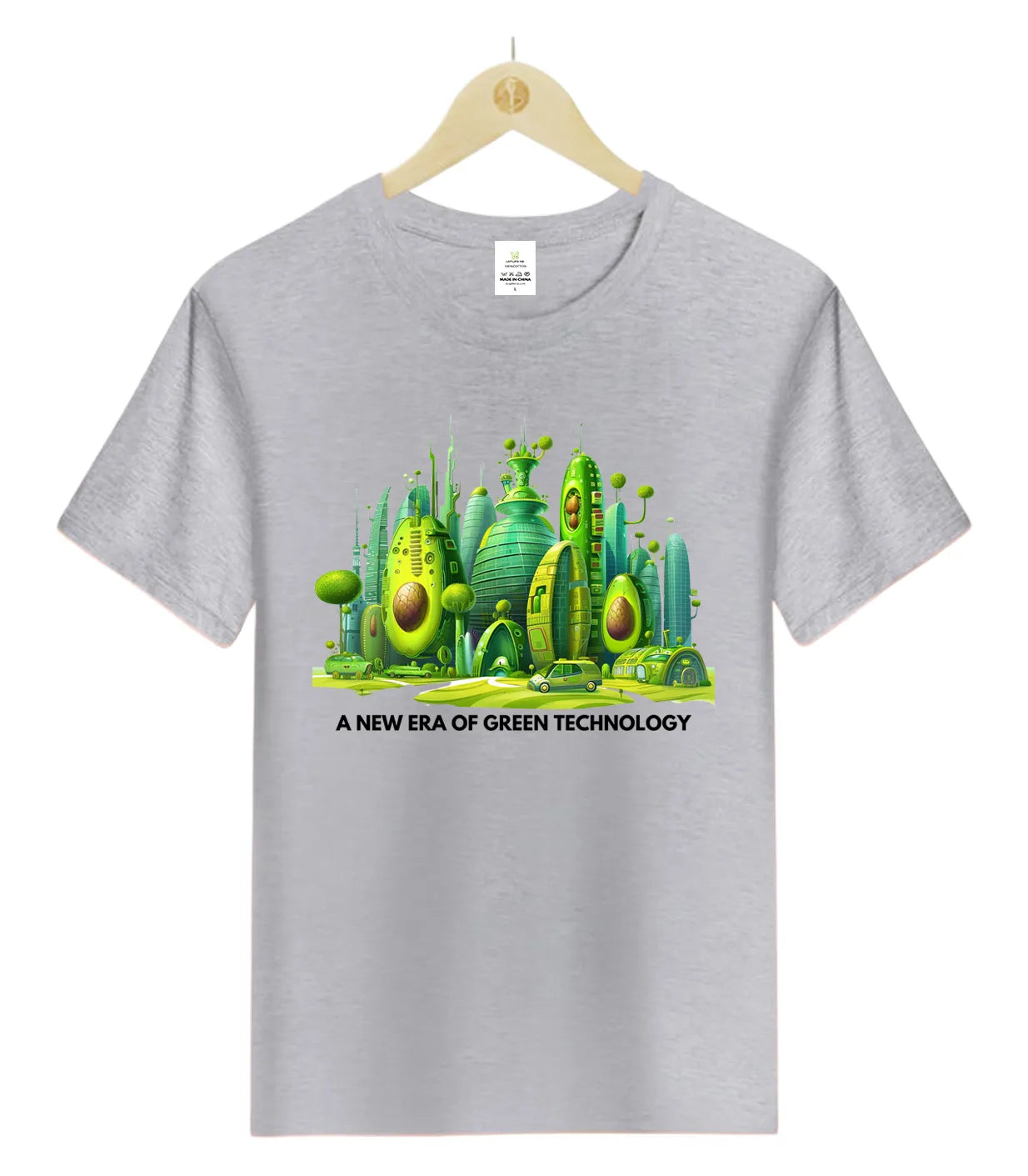 Avocado future city, a new era of green technology-T-Shirt