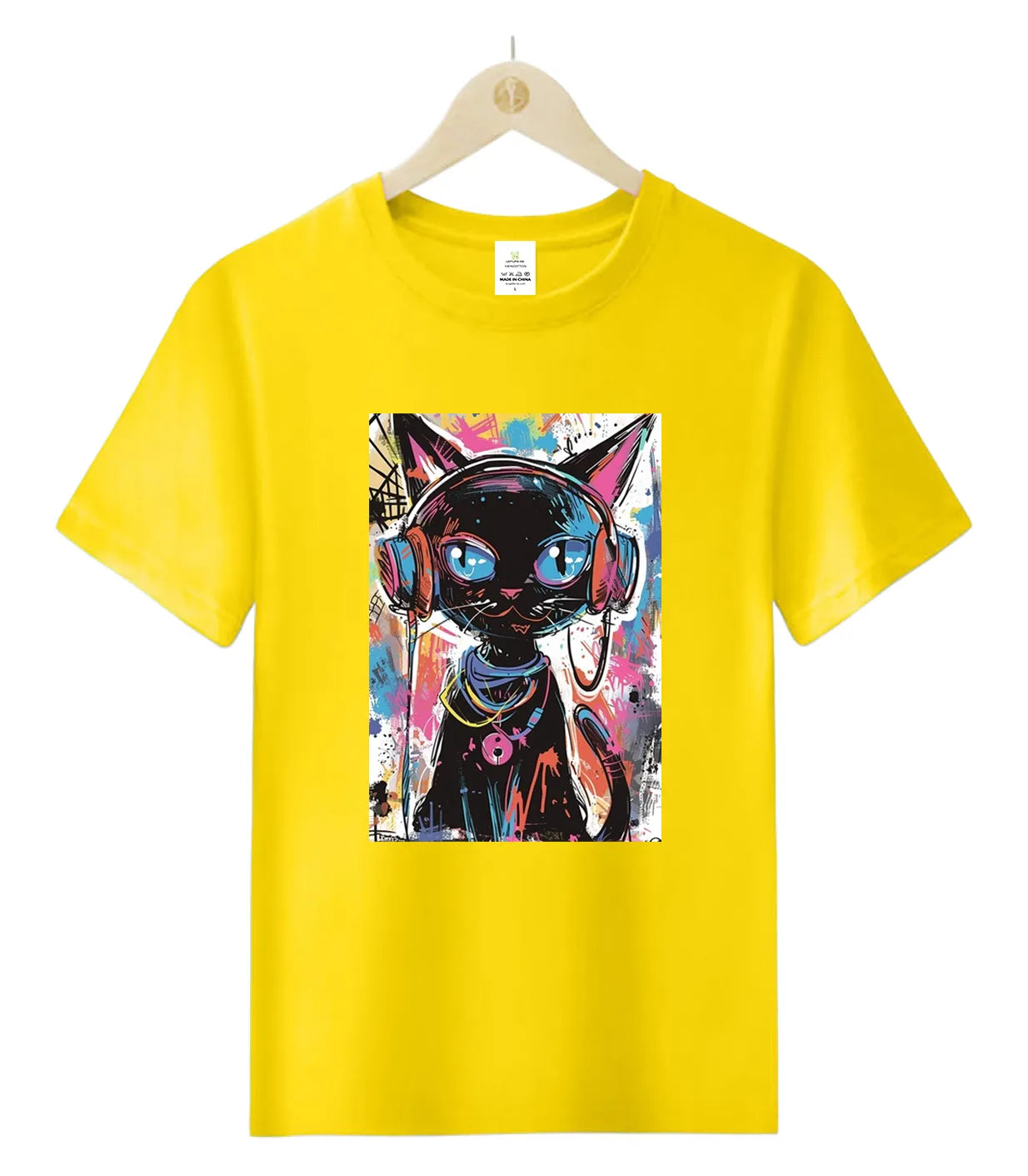 [Cat's Life] hip-hop cat-T-Shirt