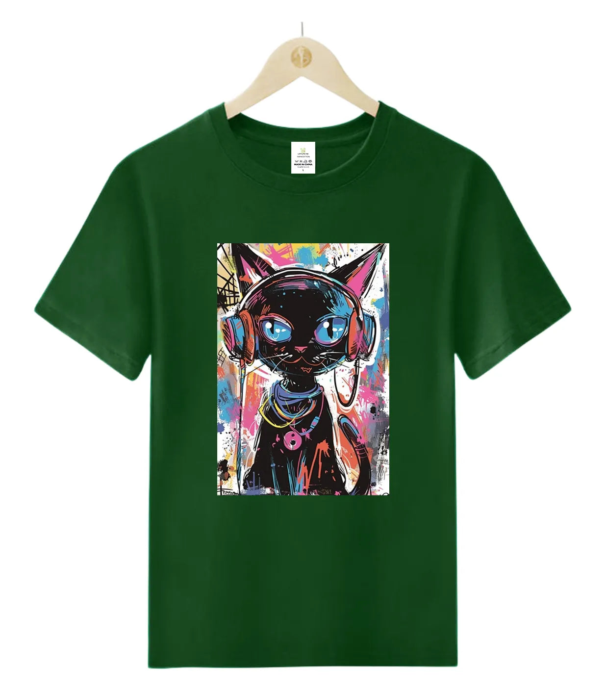 [Cat's Life] hip-hop cat-T-Shirt