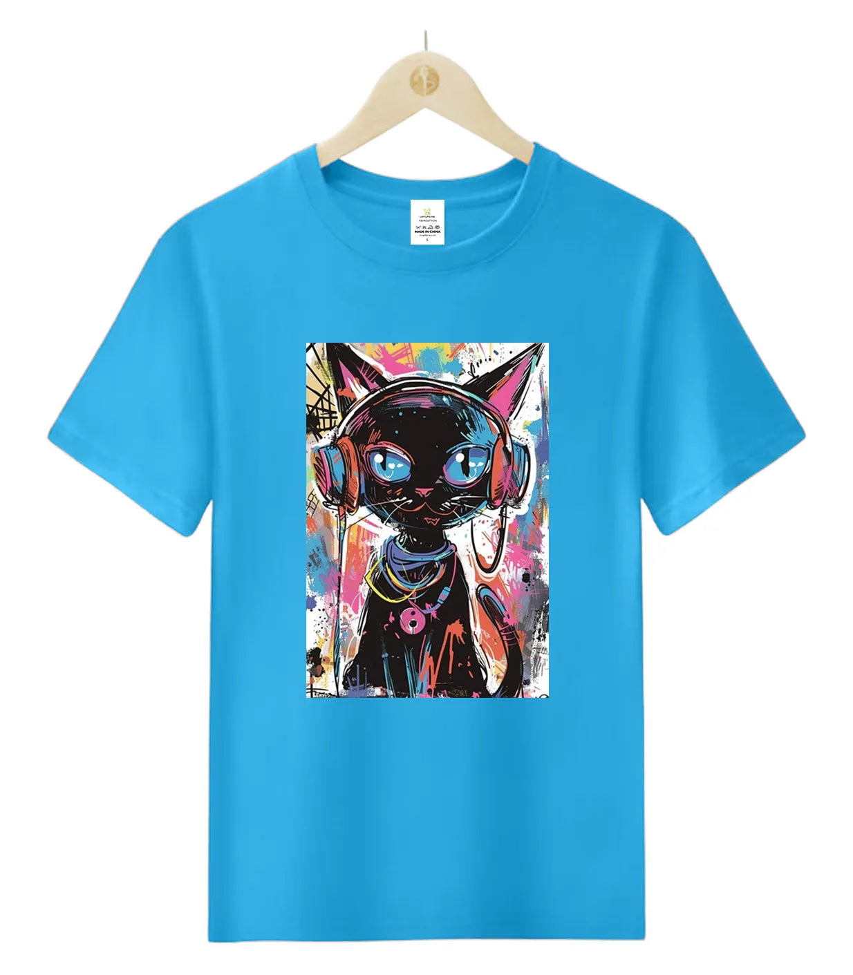 [Cat's Life] hip-hop cat-T-Shirt