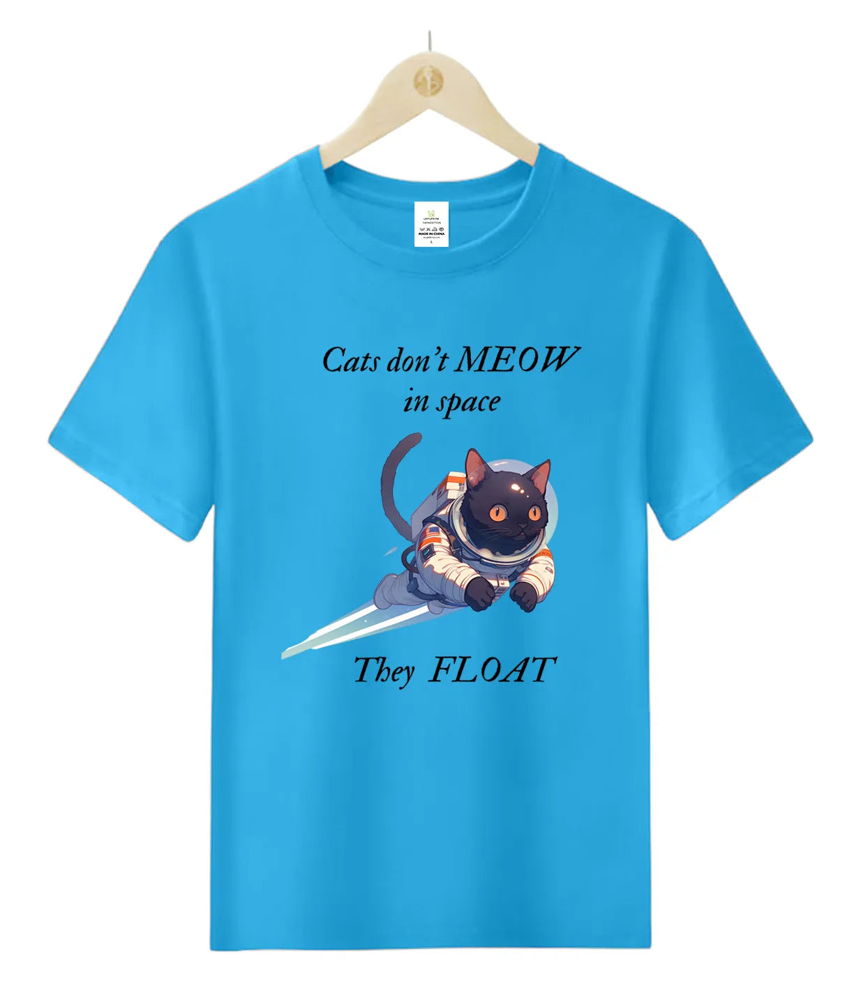 Cats don't MEOW  in space-T-Shirt