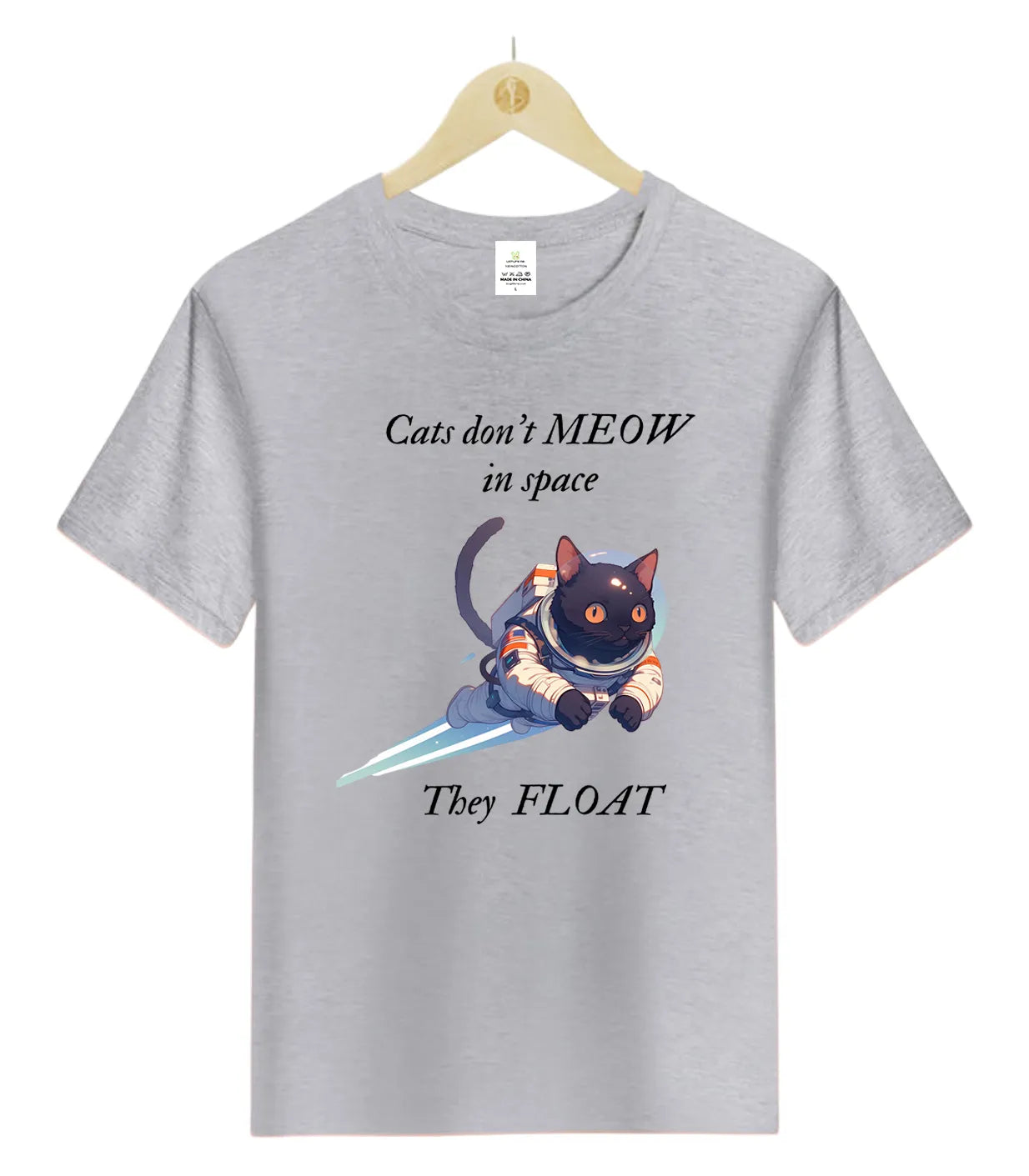 Cats don't MEOW  in space-T-Shirt