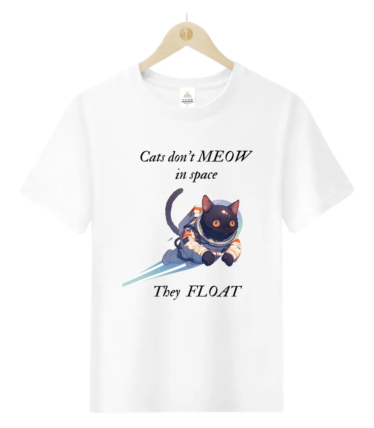 Cats don't MEOW  in space-T-Shirt