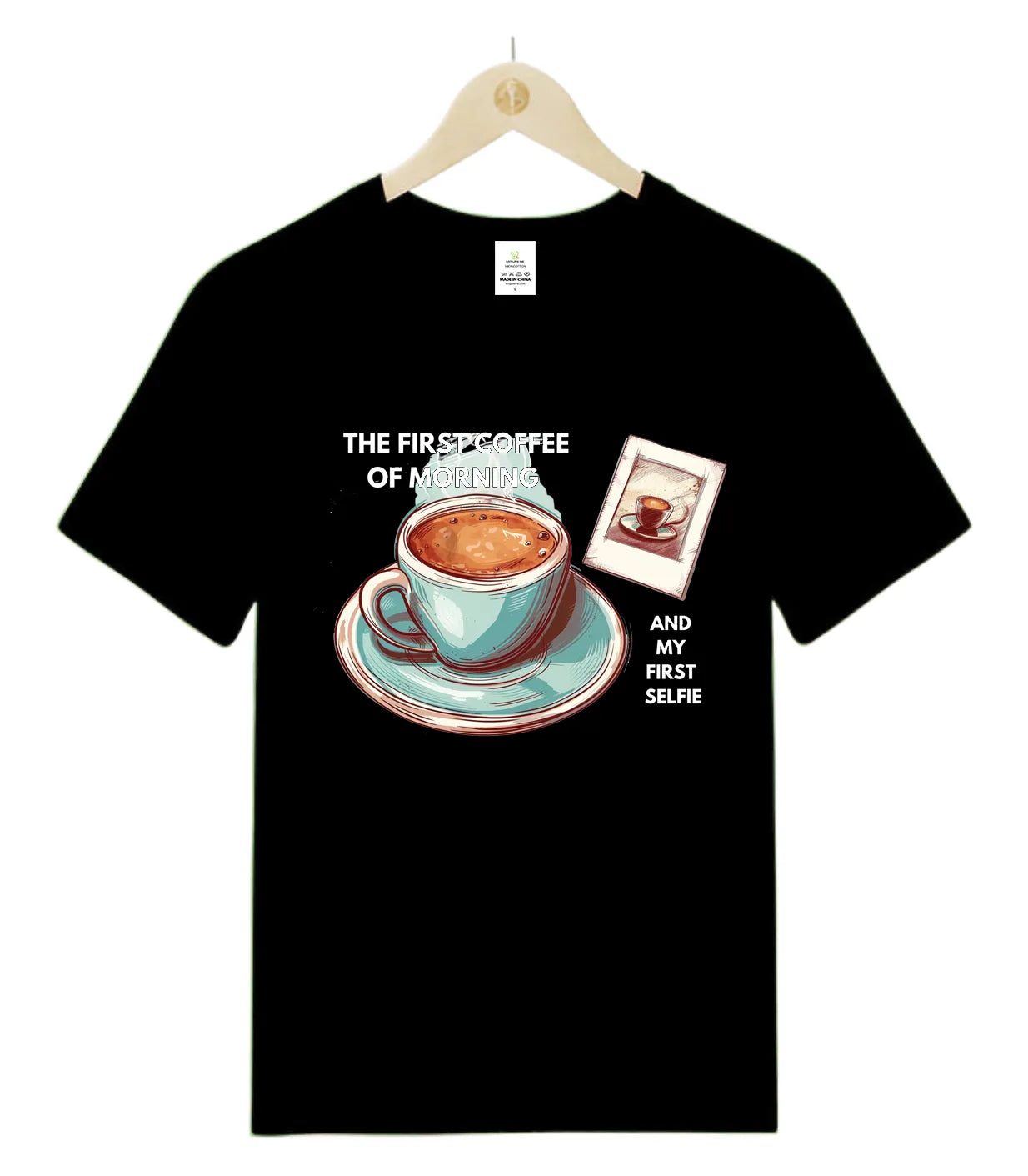 Coffee Cup Selfie-T-Shirt