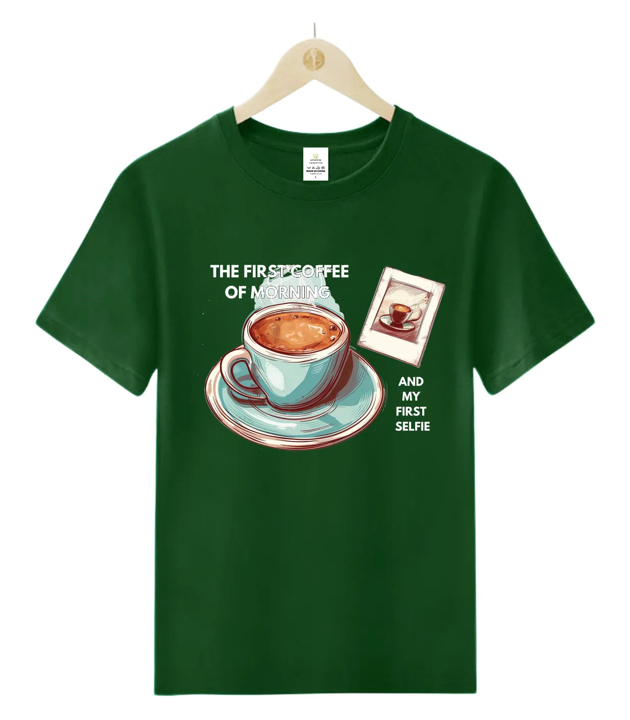 Coffee Cup Selfie-T-Shirt