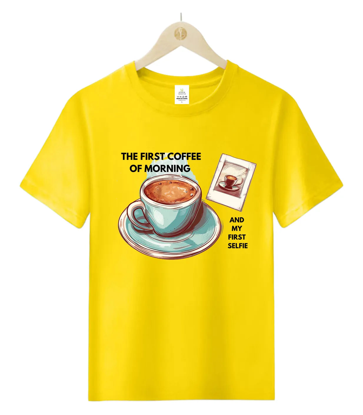 Coffee Cup Selfie-T-Shirt