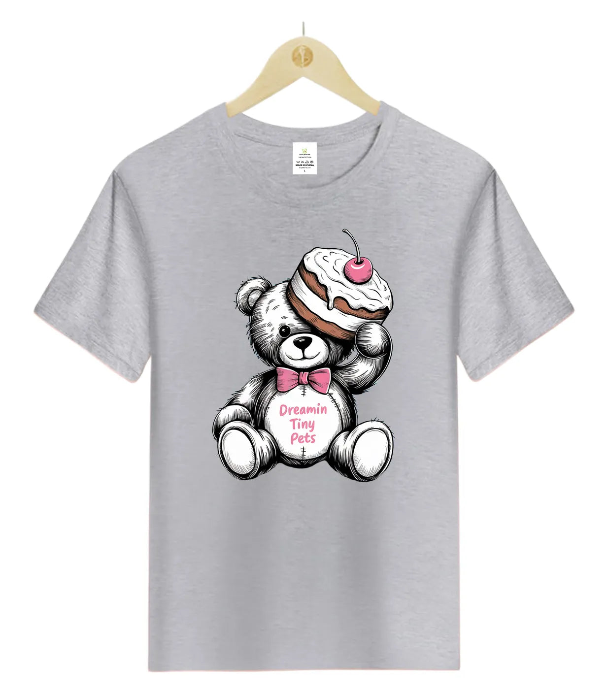 Confident Cherry Teddy Bear-T-Shirt