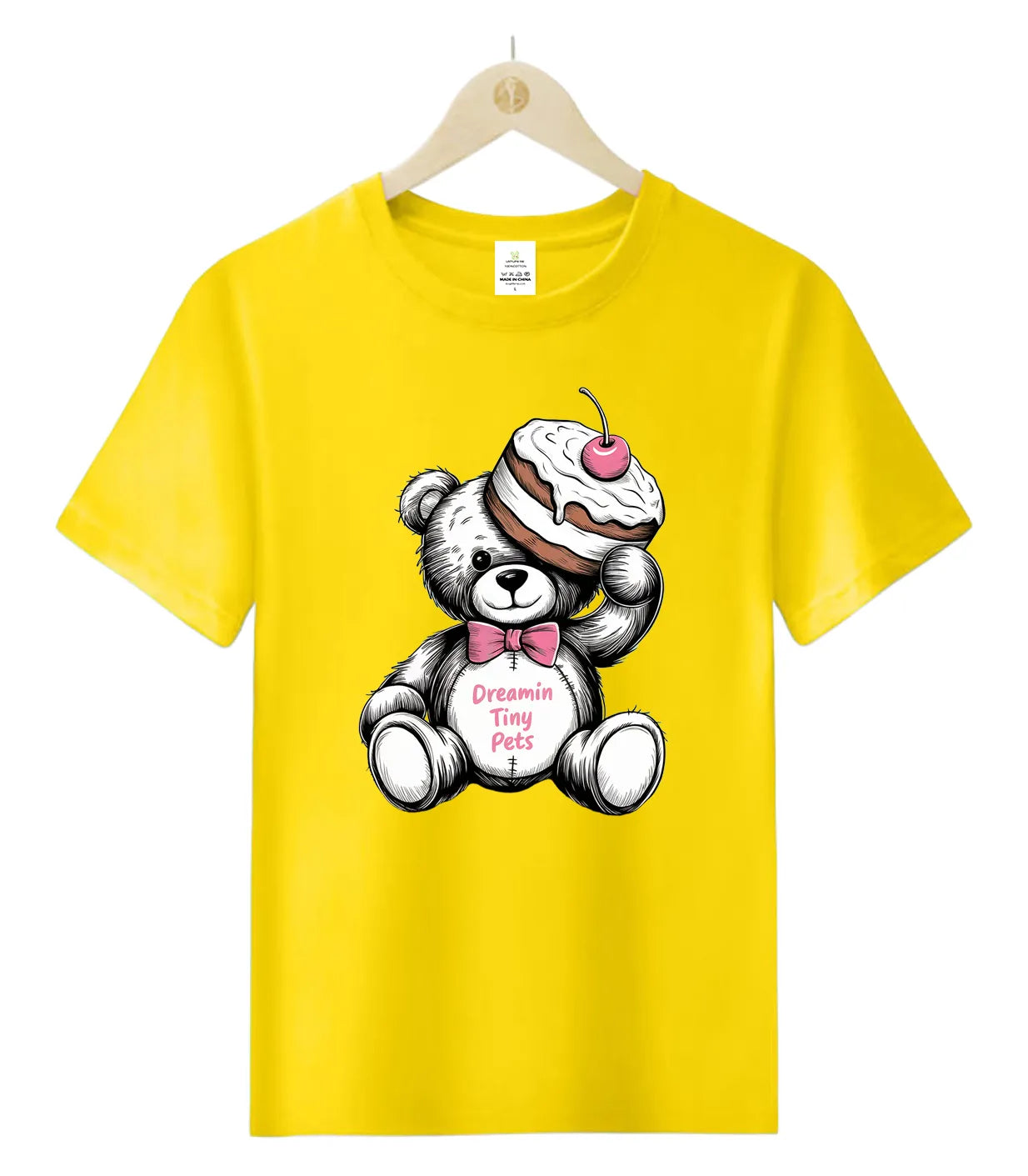 Confident Cherry Teddy Bear-T-Shirt