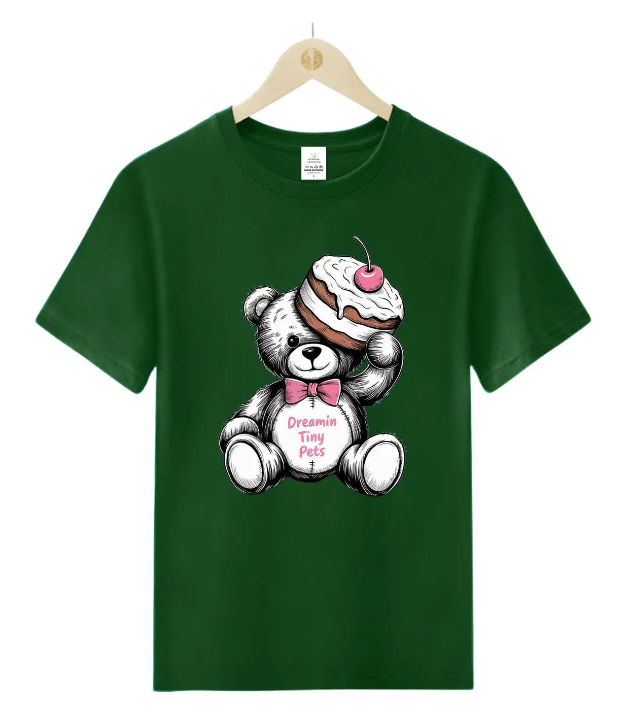 Confident Cherry Teddy Bear-T-Shirt