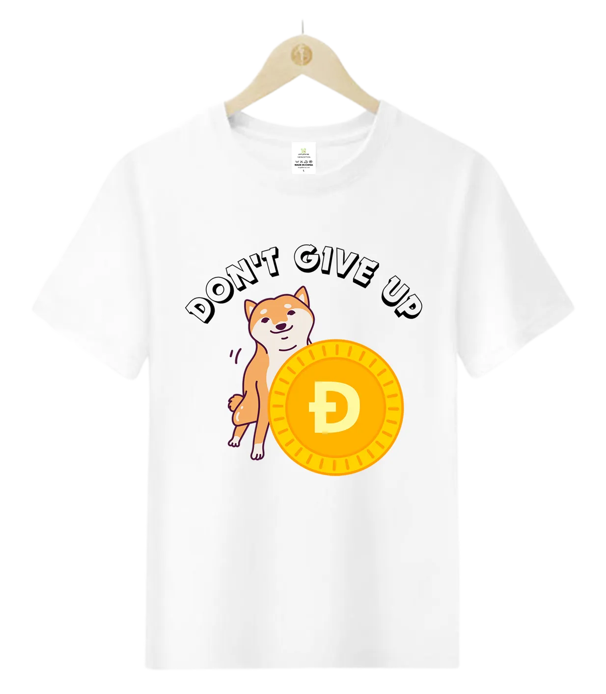 Doge Coin-Don't Give UP-T-Shirt