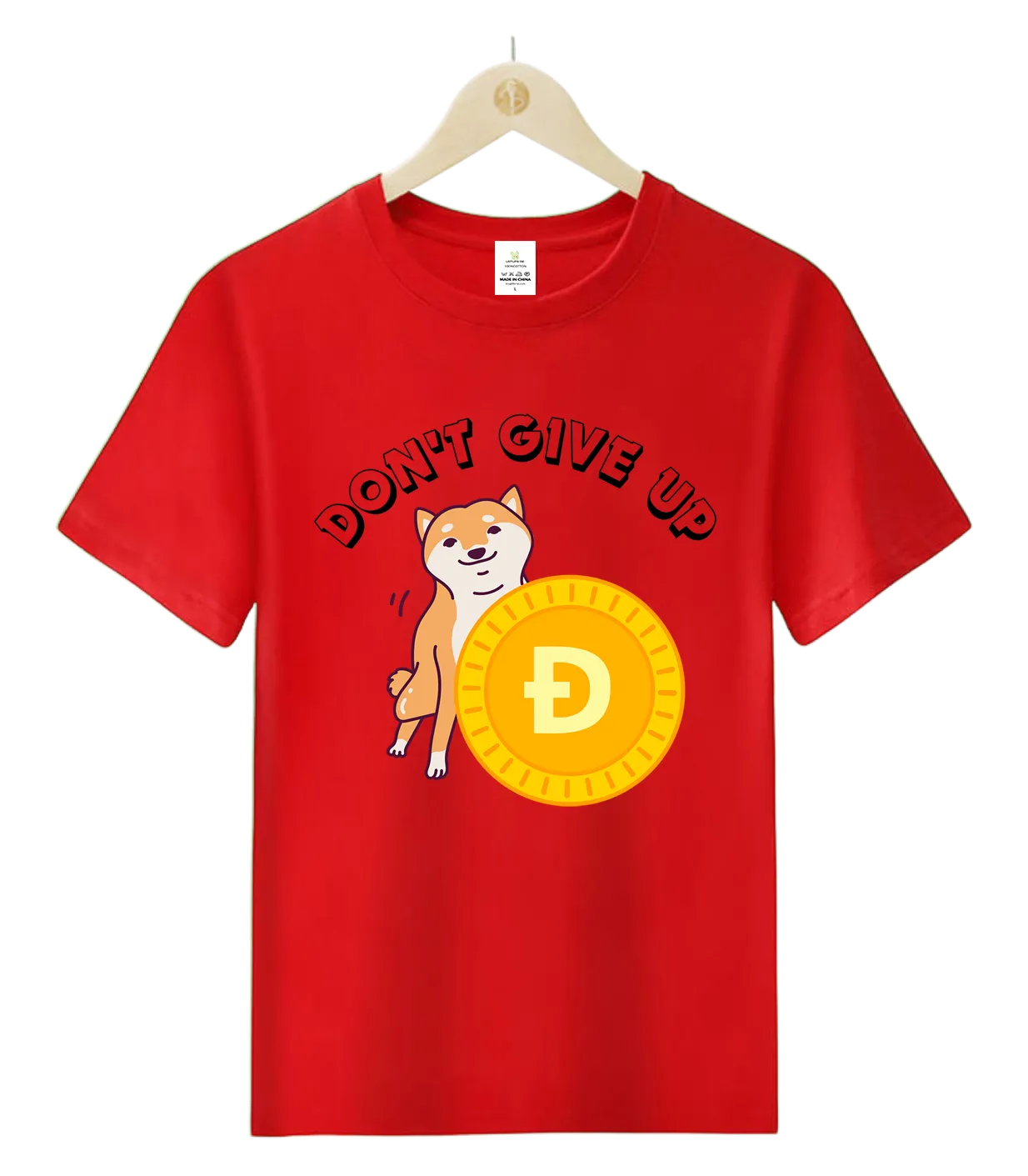 Doge Coin-Don't Give UP-T-Shirt