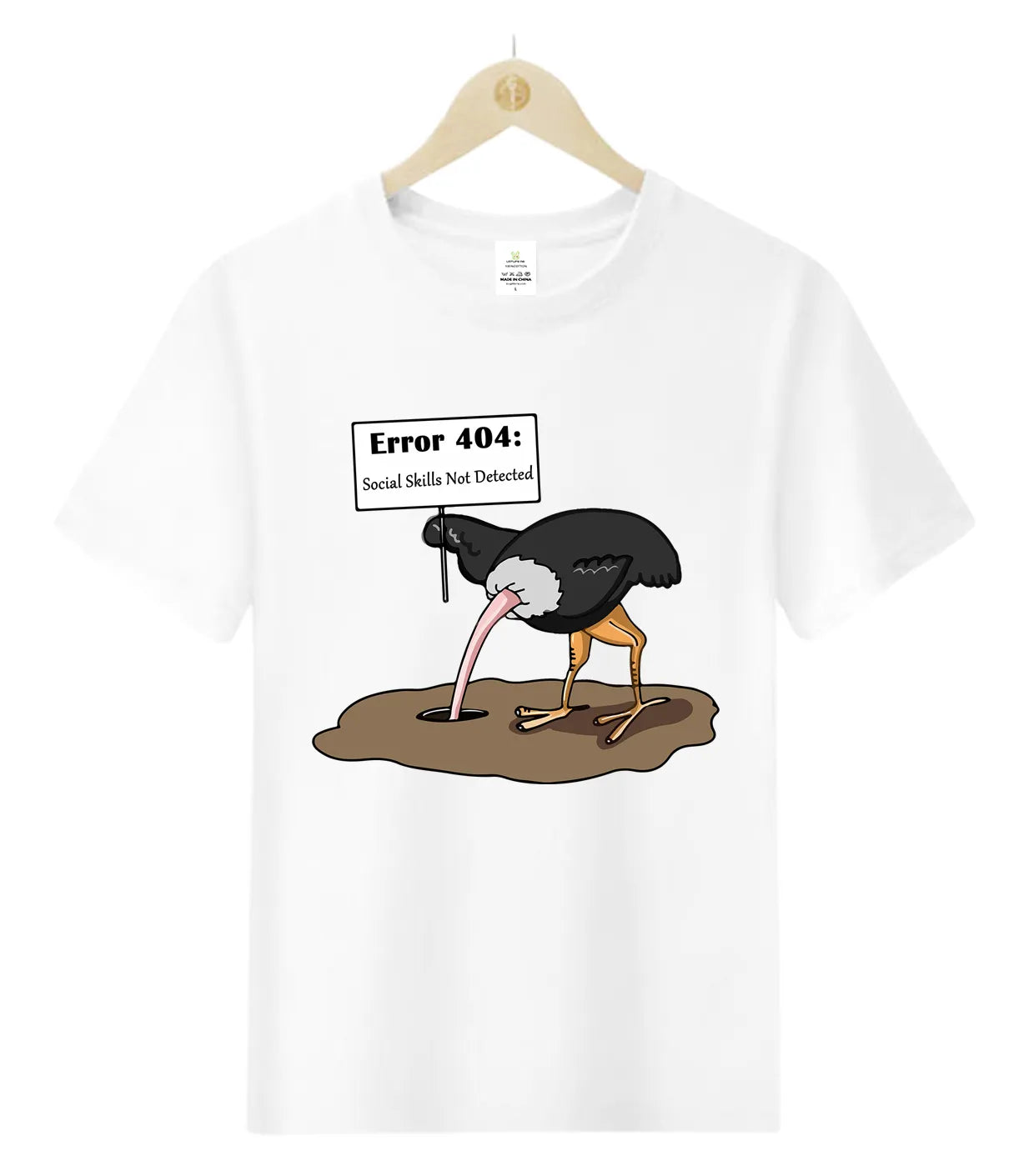 Error 404 Social Skills Not Detected-T-Shirt