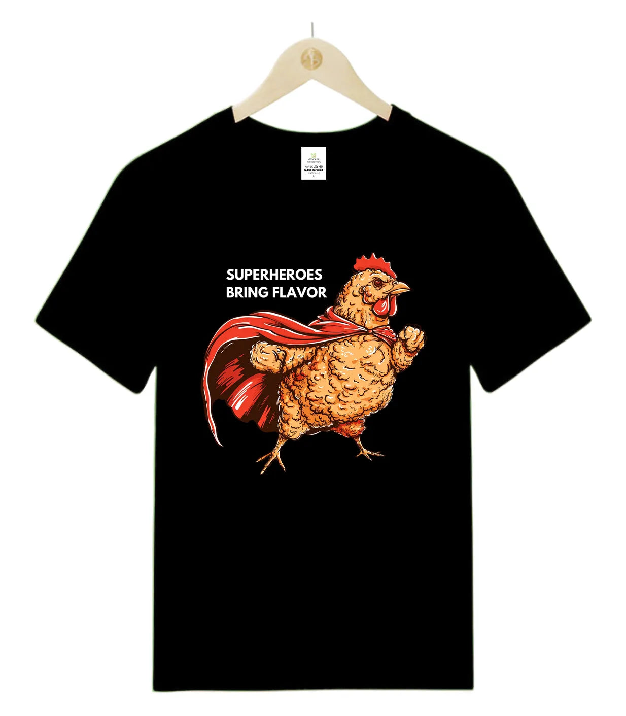 Fried Chicken Superhero-T-Shirt