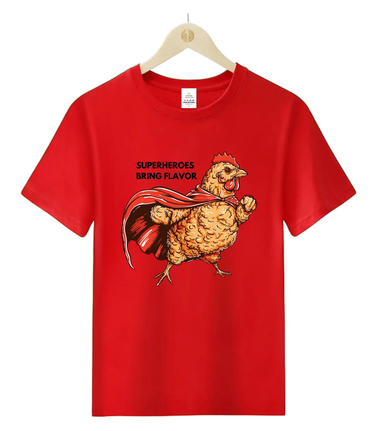 Fried Chicken Superhero-T-Shirt