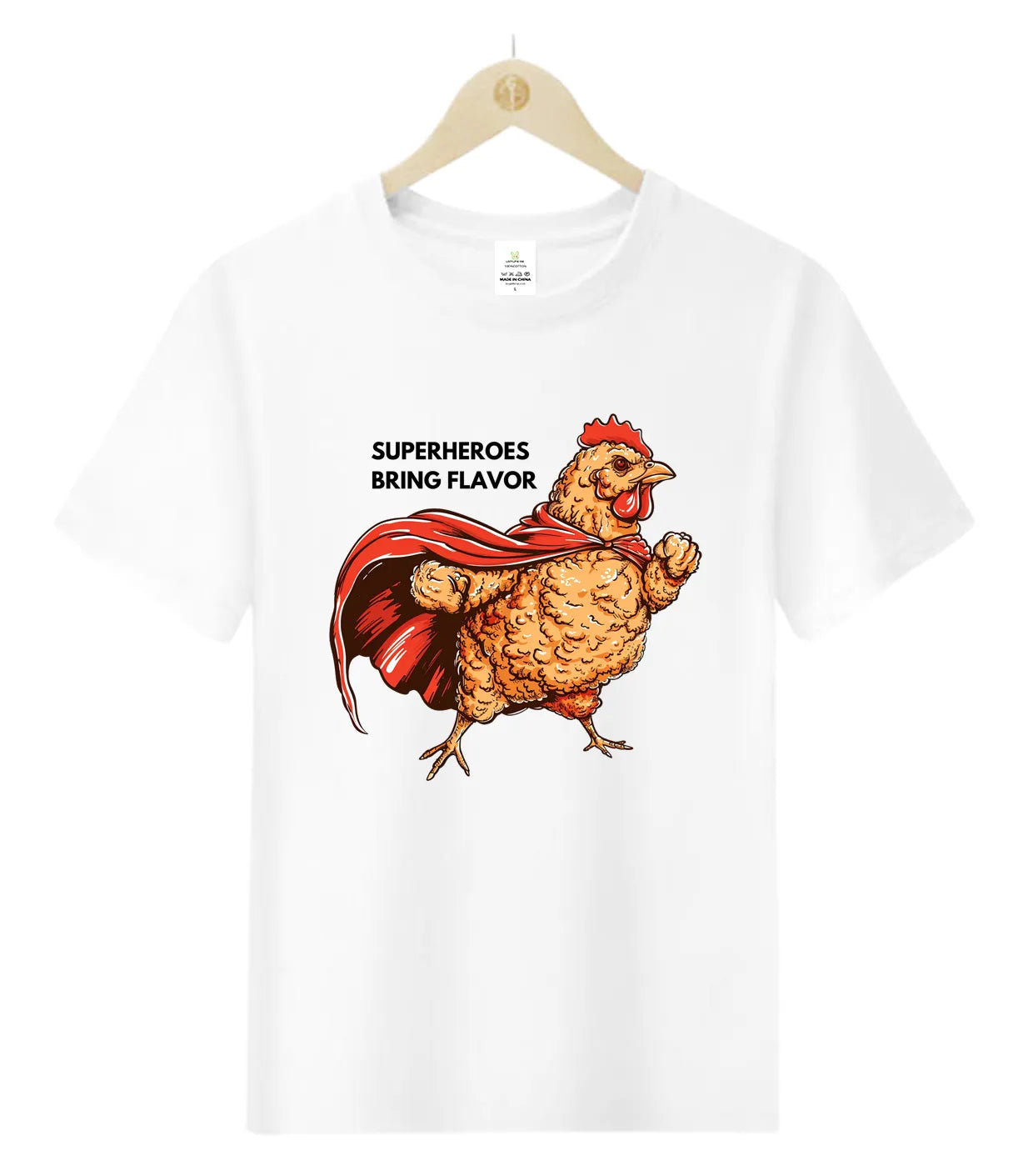 Fried Chicken Superhero-T-Shirt