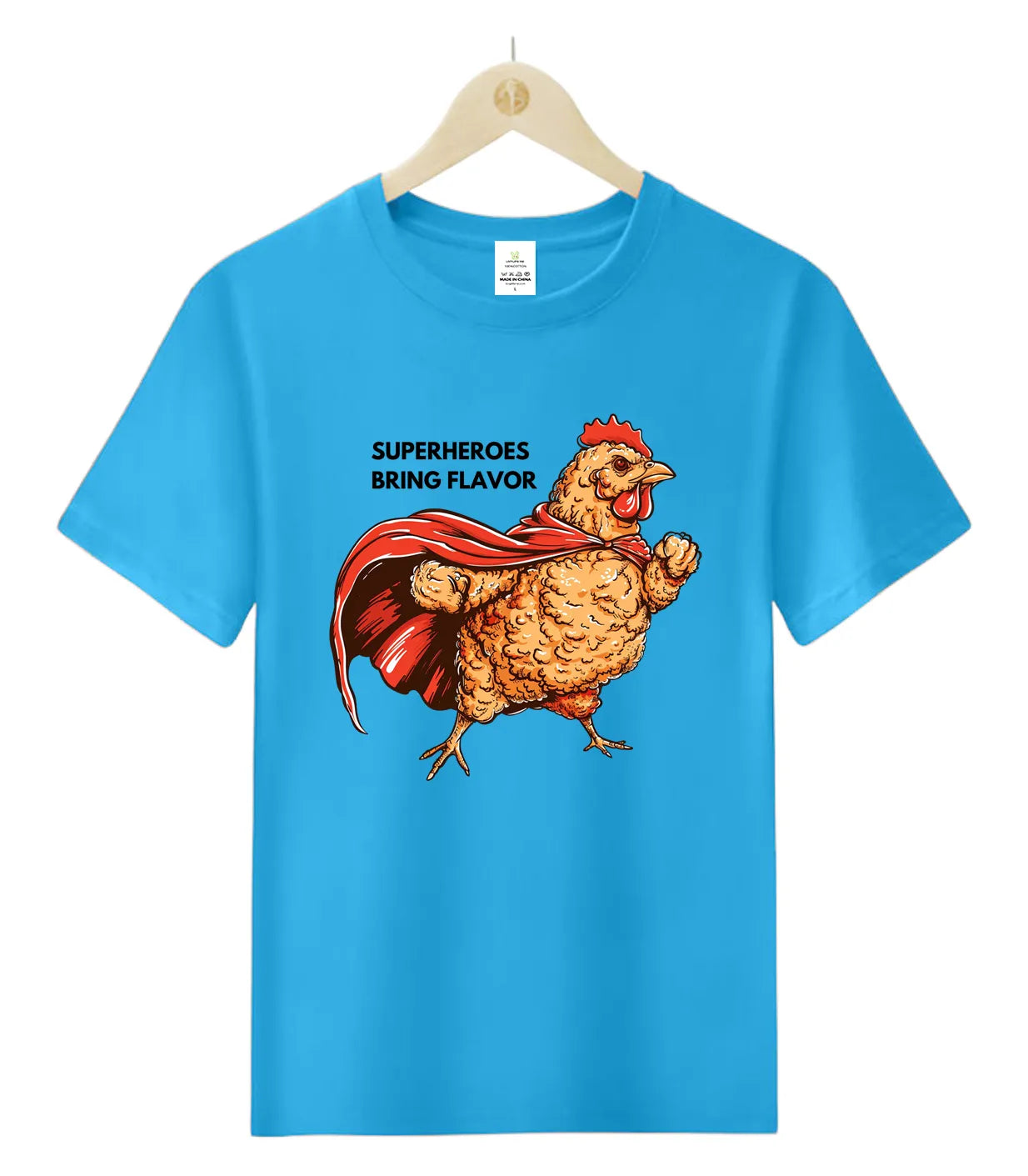 Fried Chicken Superhero-T-Shirt