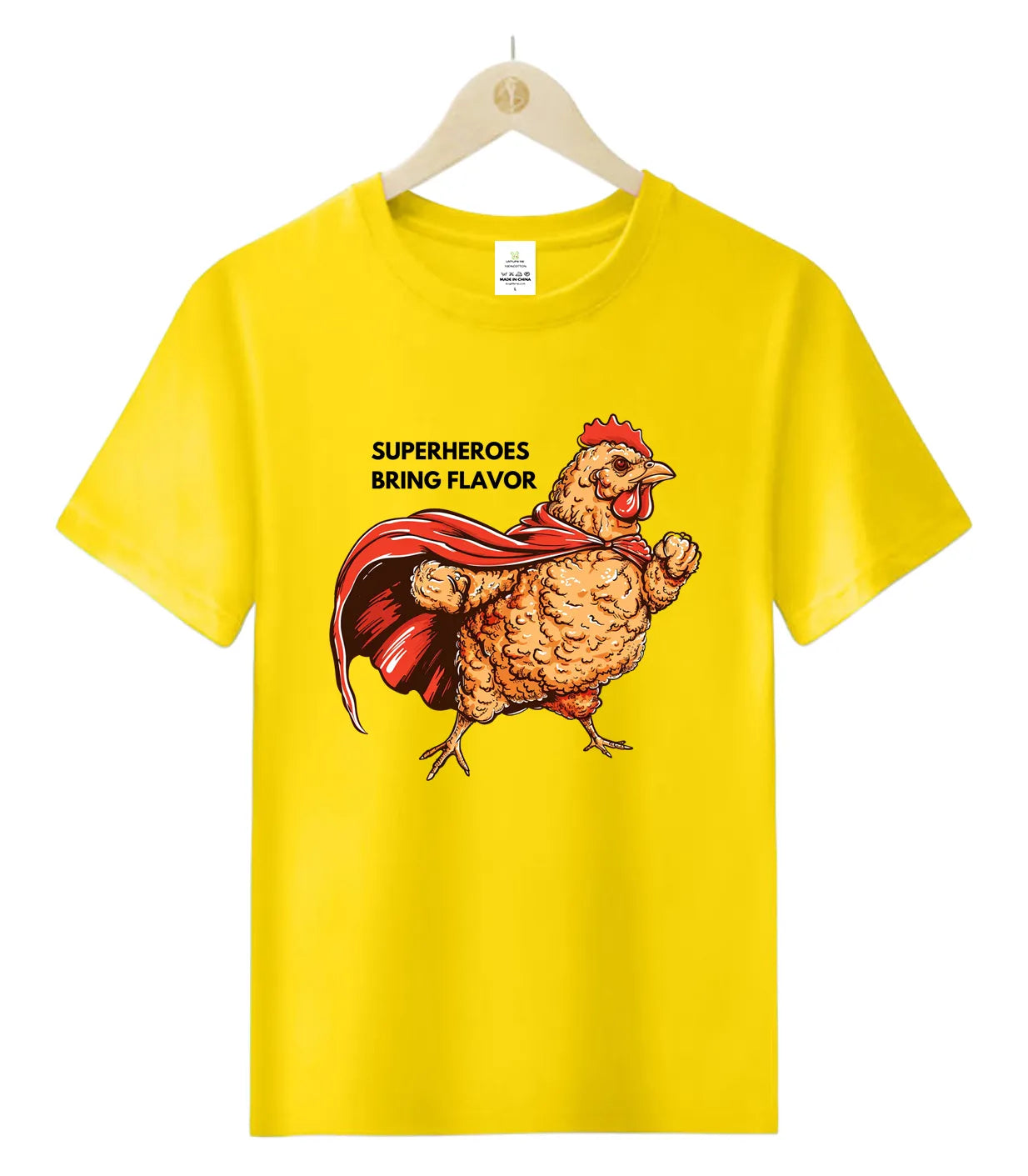 Fried Chicken Superhero-T-Shirt