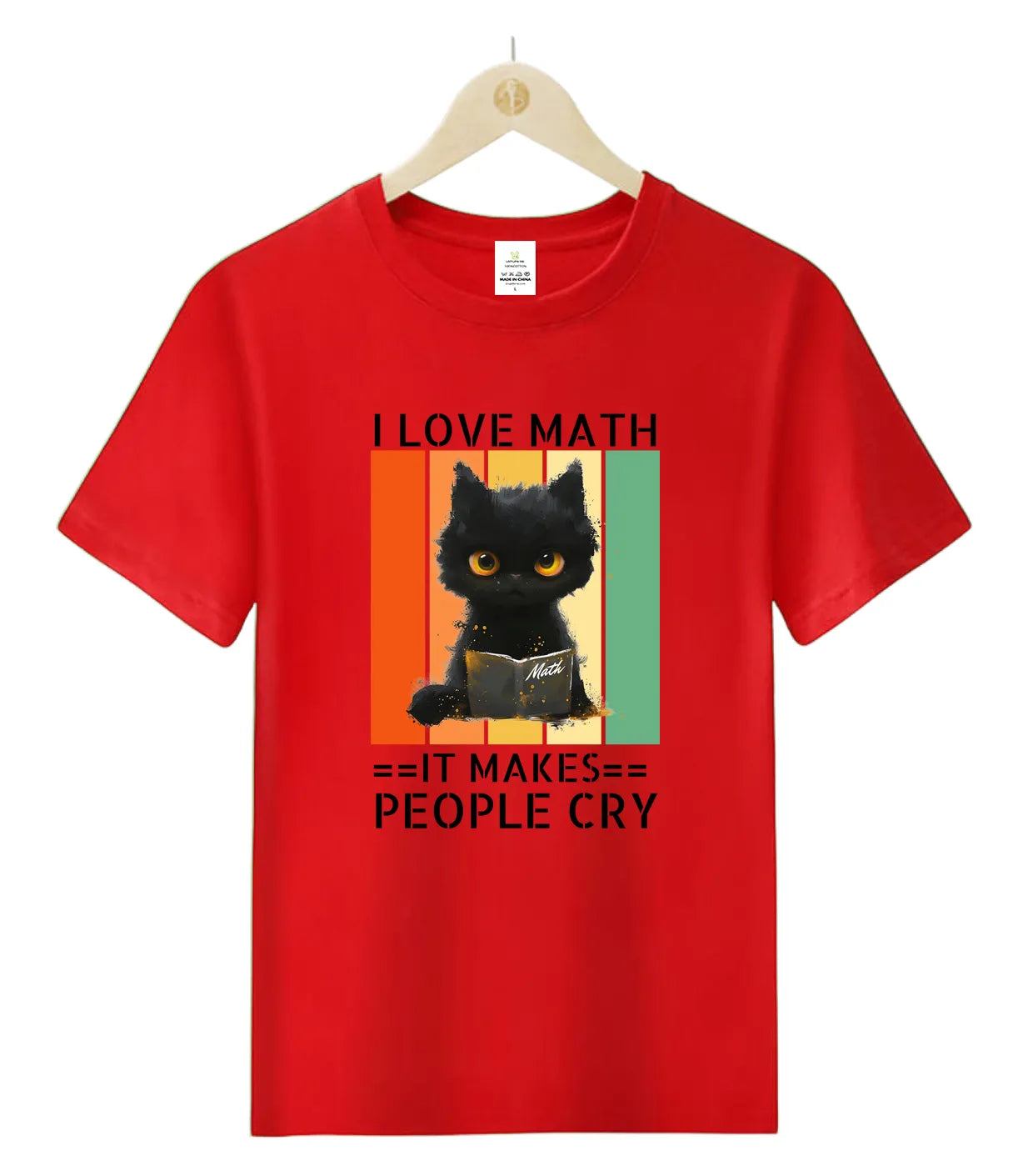 [Oreo the Cat] I love Math-0-T-Shirt