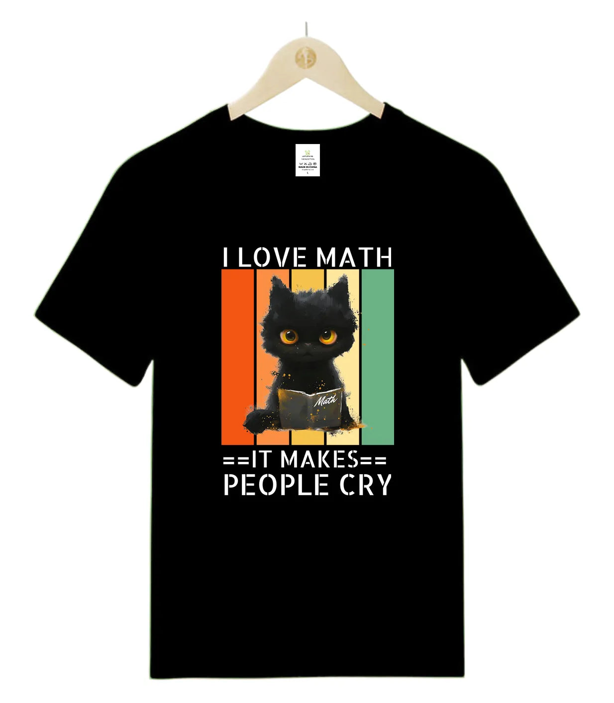 [Oreo the Cat] I love Math-0-T-Shirt