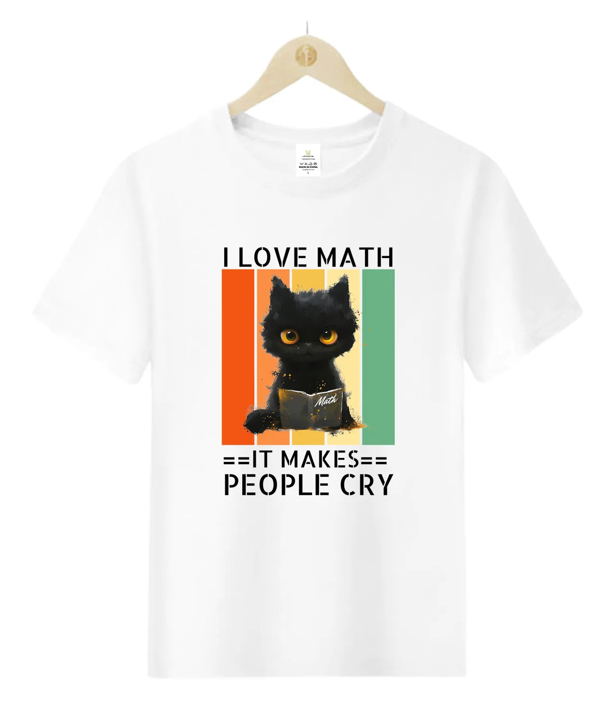 [Oreo the Cat] I love Math-0-T-Shirt