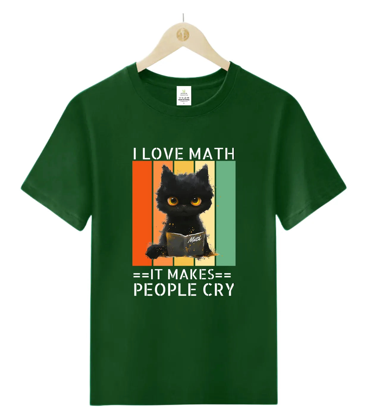 [Oreo the Cat] I love Math-T-Shirt