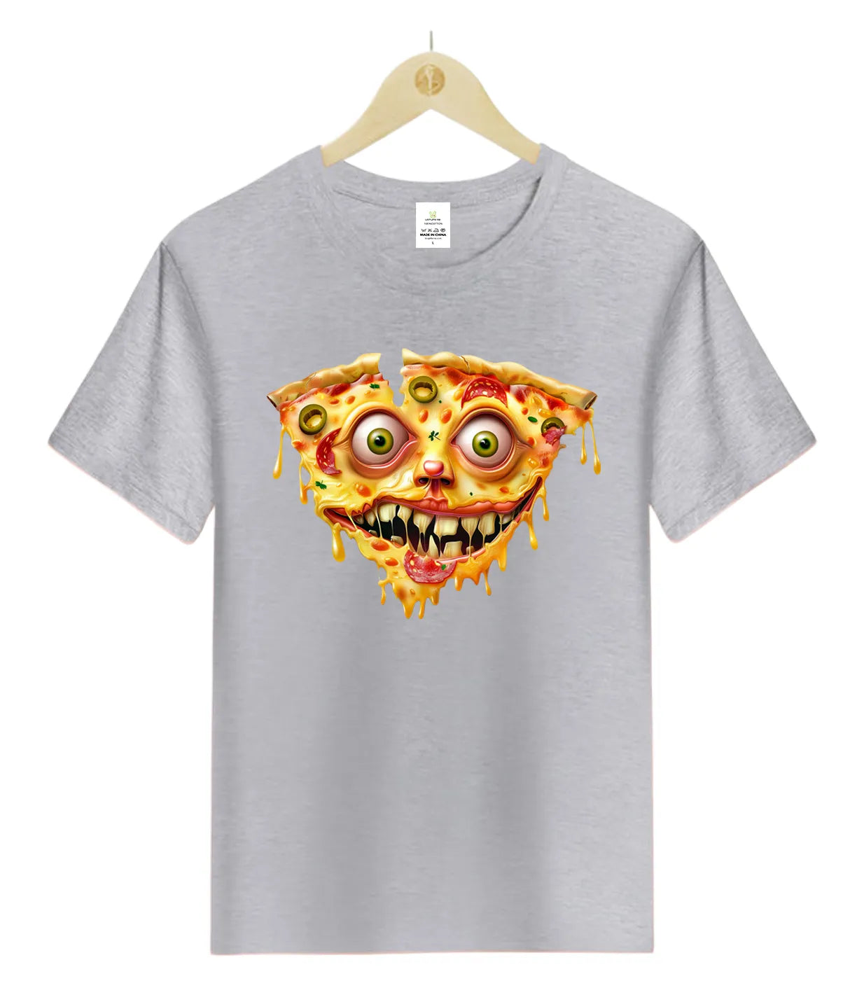 Pizza Face Crazy -T-Shirt