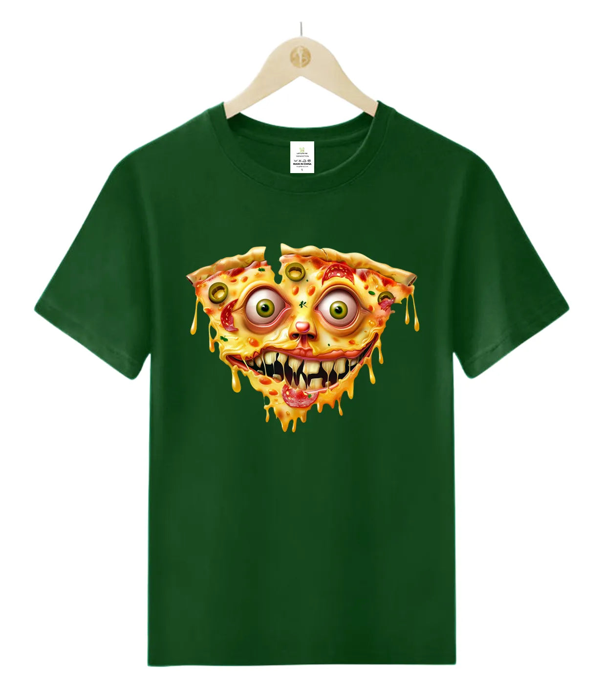 Pizza Face Crazy -T-Shirt