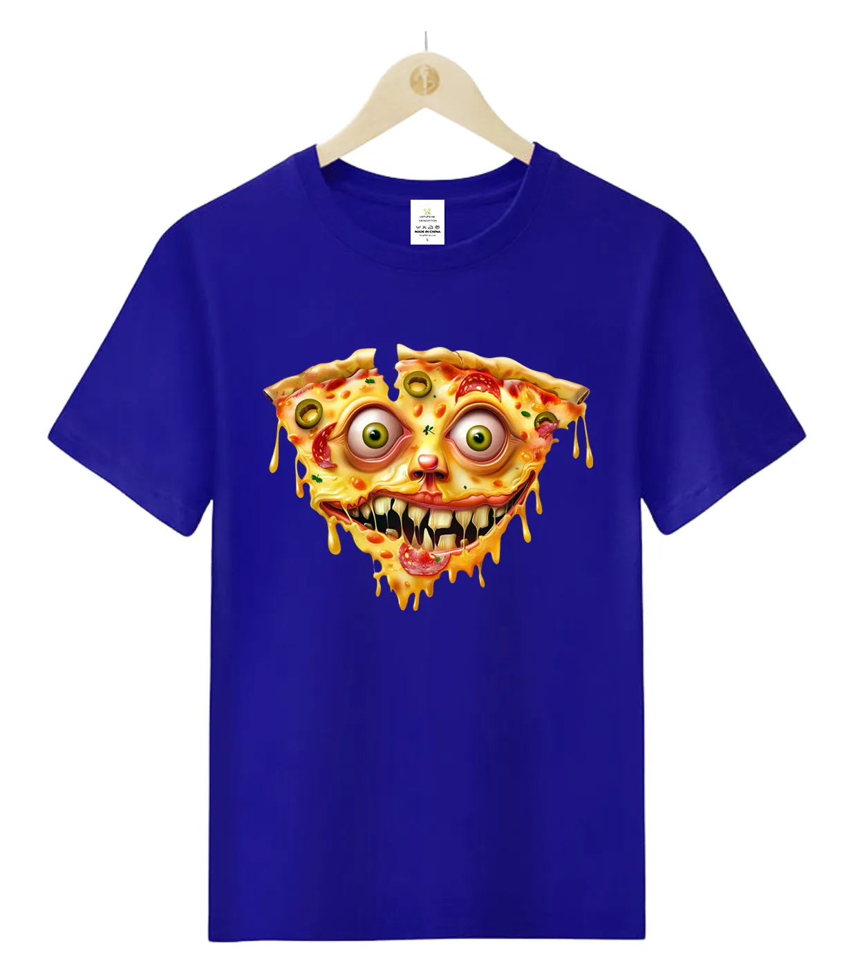 Pizza Face Crazy -T-Shirt