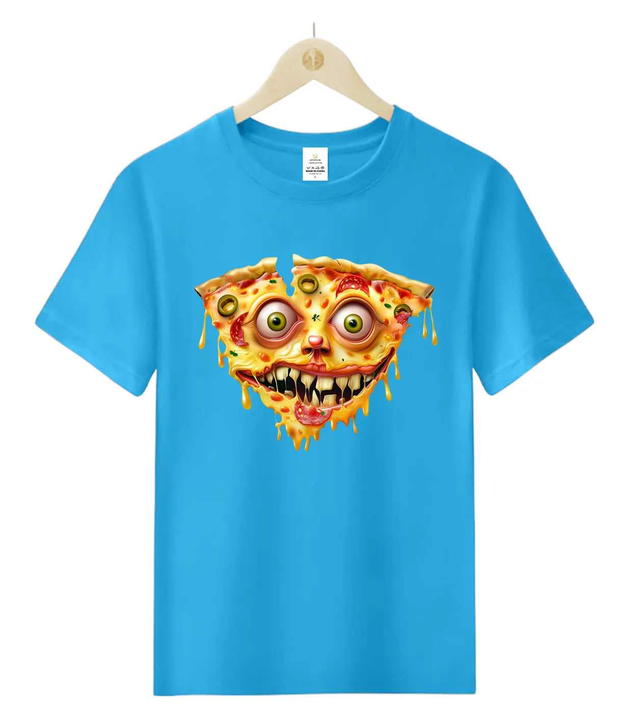 Pizza Face Crazy -T-Shirt