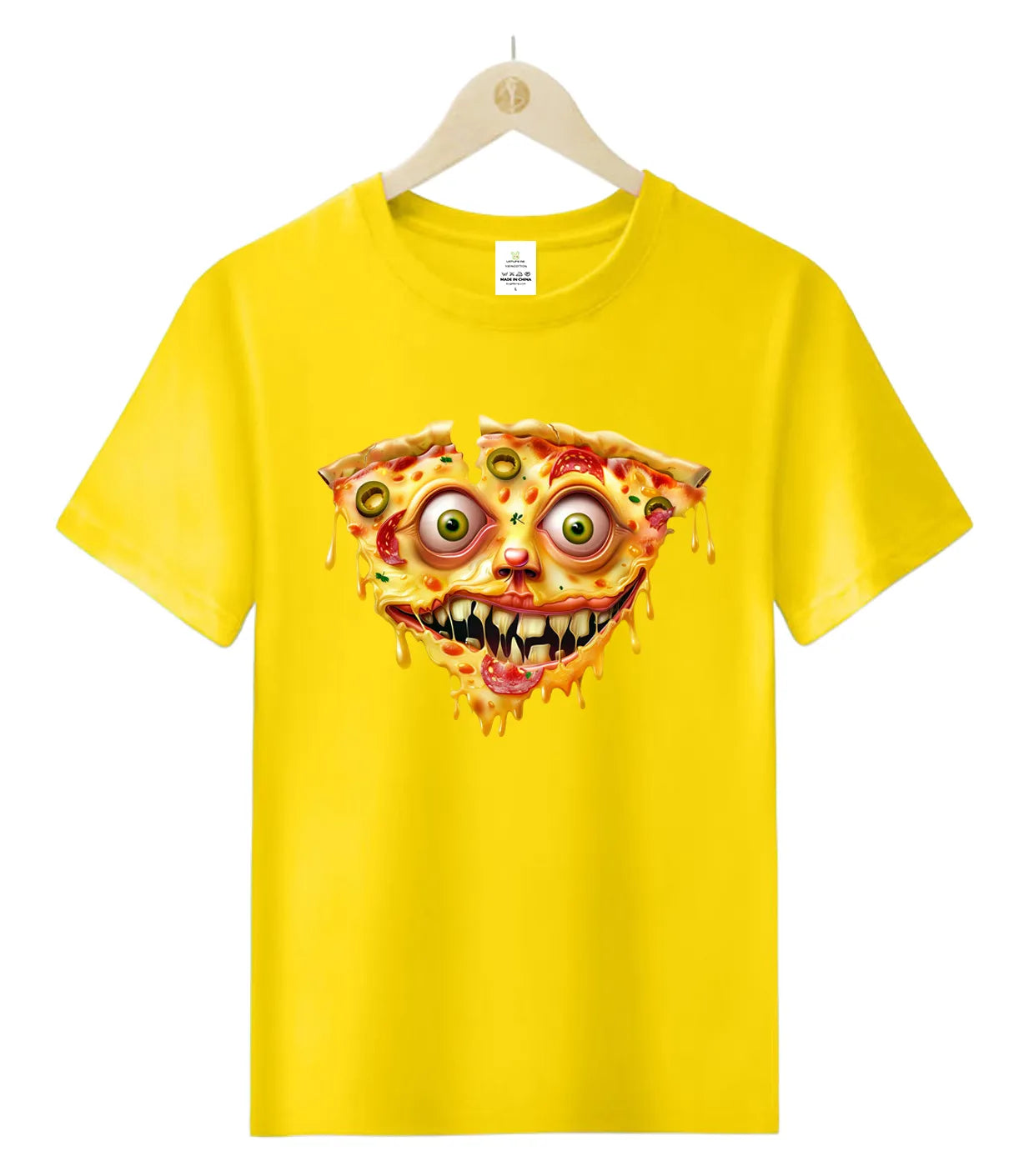 Pizza Face Crazy -T-Shirt